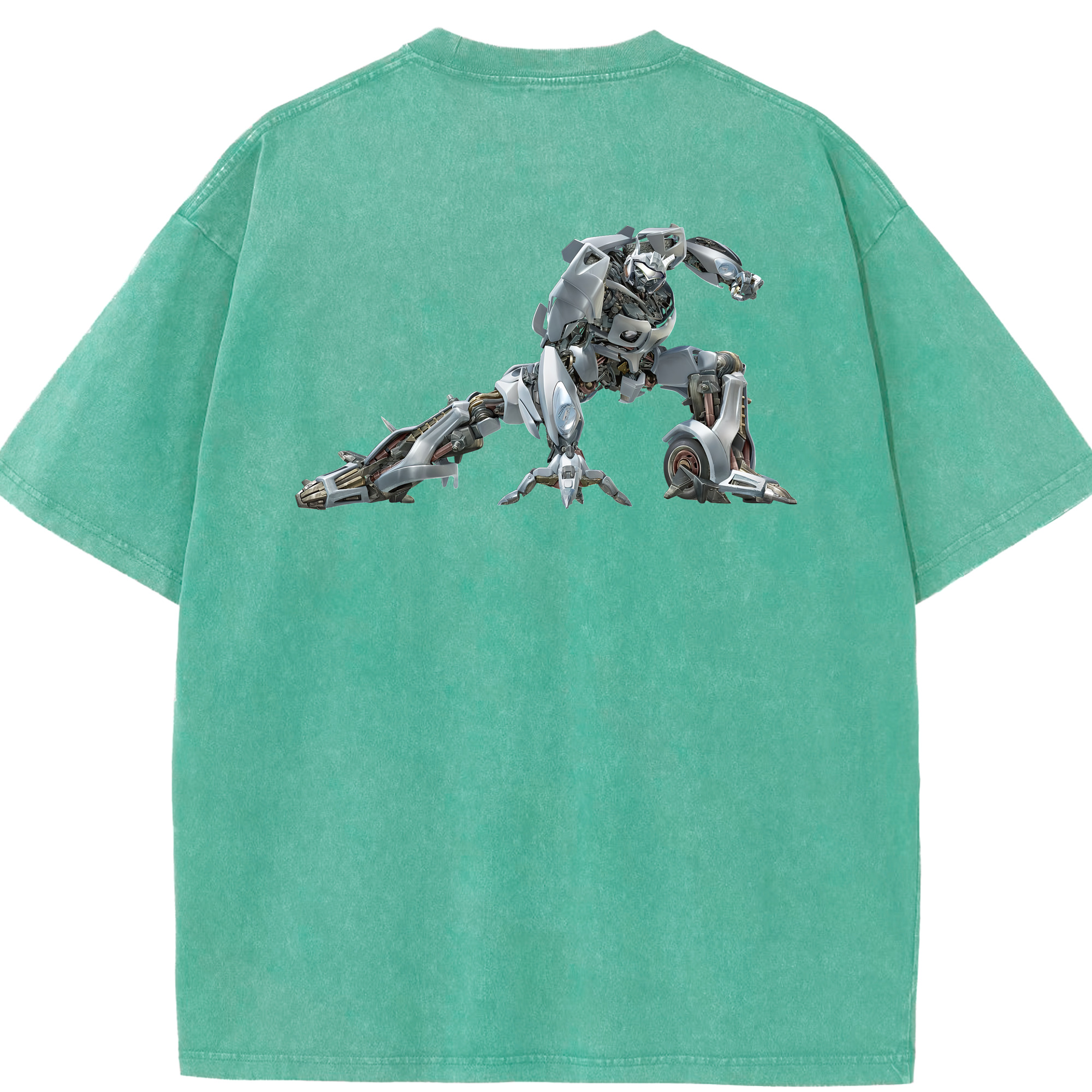 （画像用） Transformers トランスフォーマー 綿100% ヴィンテージ風 半袖Tシャツ（背面プリント）